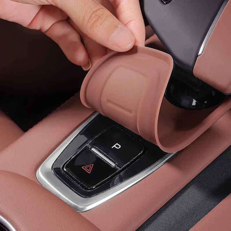 

Для Changan UNI-Z автомобильная ручка переключения передач, панель центрального управления, защитная накладка, модификация кнопки переключения передач, автомобильные аксессуары для интерьера