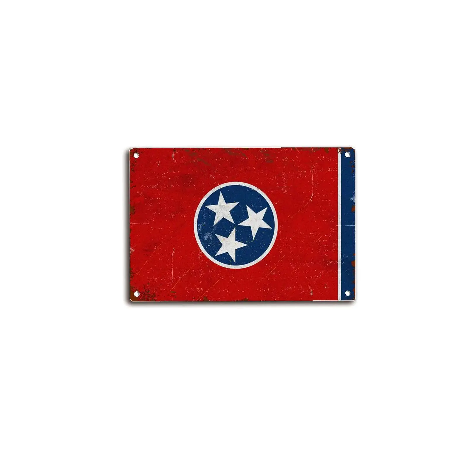viemso Tin Sign Tennessee Flag Tennessee Flag Art Tennessee State Flag Wall Art Home Bar People Cave Office Shop Bathroom Signs
