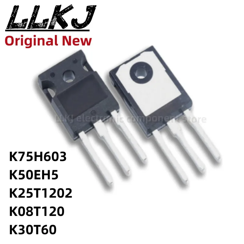 1pcs K75H603 IKW75N60H3 K50EH5 IKW50N65H5 IKW25N120T2 K25T1202 K08T120 IKW08N120T K30T60 IKW30N60T TO247 MOS FET TO-247