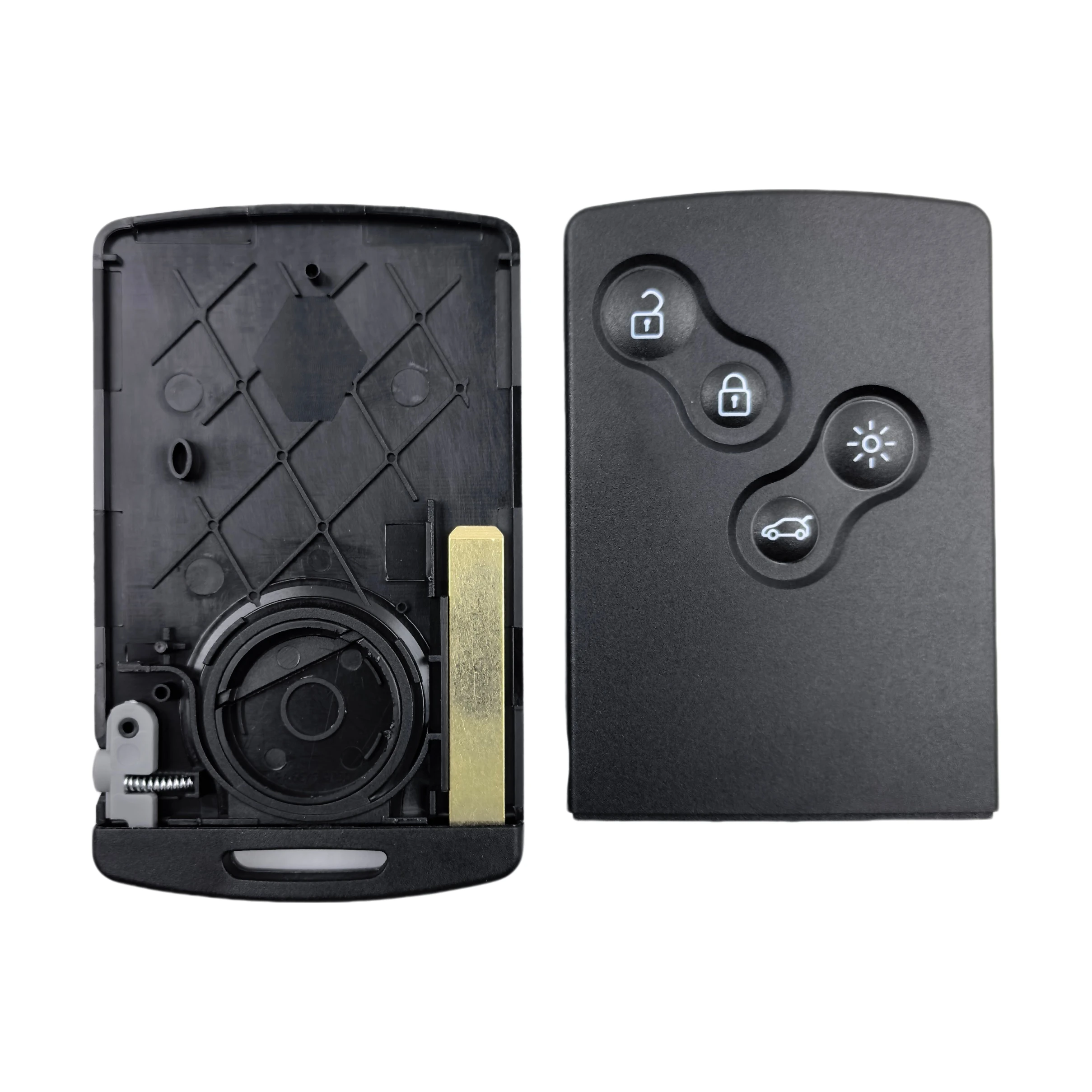 Jingxin 4-Tasten schlüssellose Fernbedienung Autoschlüssel-PCB-Platine Gehäuse für Renault Koleos Clio4 Captur Smart Card ID4A PCF7945/7953 Chip 433Mhz – Detail 6