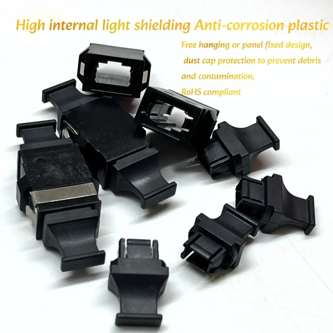 10pcs/Lot  Mpo/mtp SC-tybe short ear MPO UP-UP Single Mode Earless Optical Fiber Flange Coupling Suitable Connector Mpo Coupler