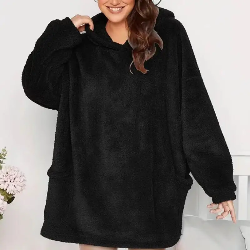 

American Style Hooded Sweatshirt Winter Retro Long Sleeve Pocket Loose Unisex Streetwear Hoodie Men Women Casual Oversized