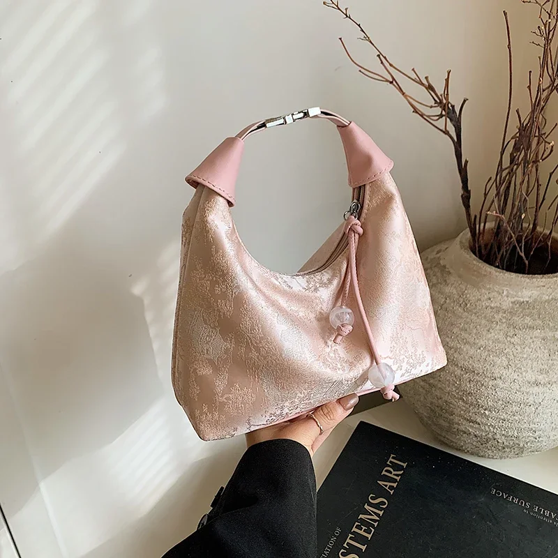 

Сплошные цветные сумки из искусственной кожи в национальном стиле с верхней ручкой, мягкие женские сумки высокой красоты, распродажа, новинка 2025 года, универсальные женские сумки на молнии