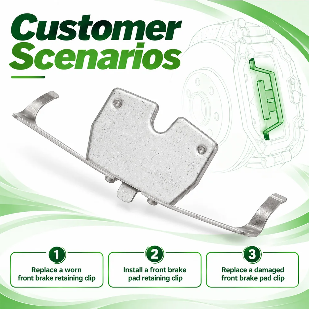For BMW 528i 535i 550i 650i Front Brake Pad Retaining Clip 34116786819 1Pcs LHD RHD Auto Repair Hardware Car Accessories