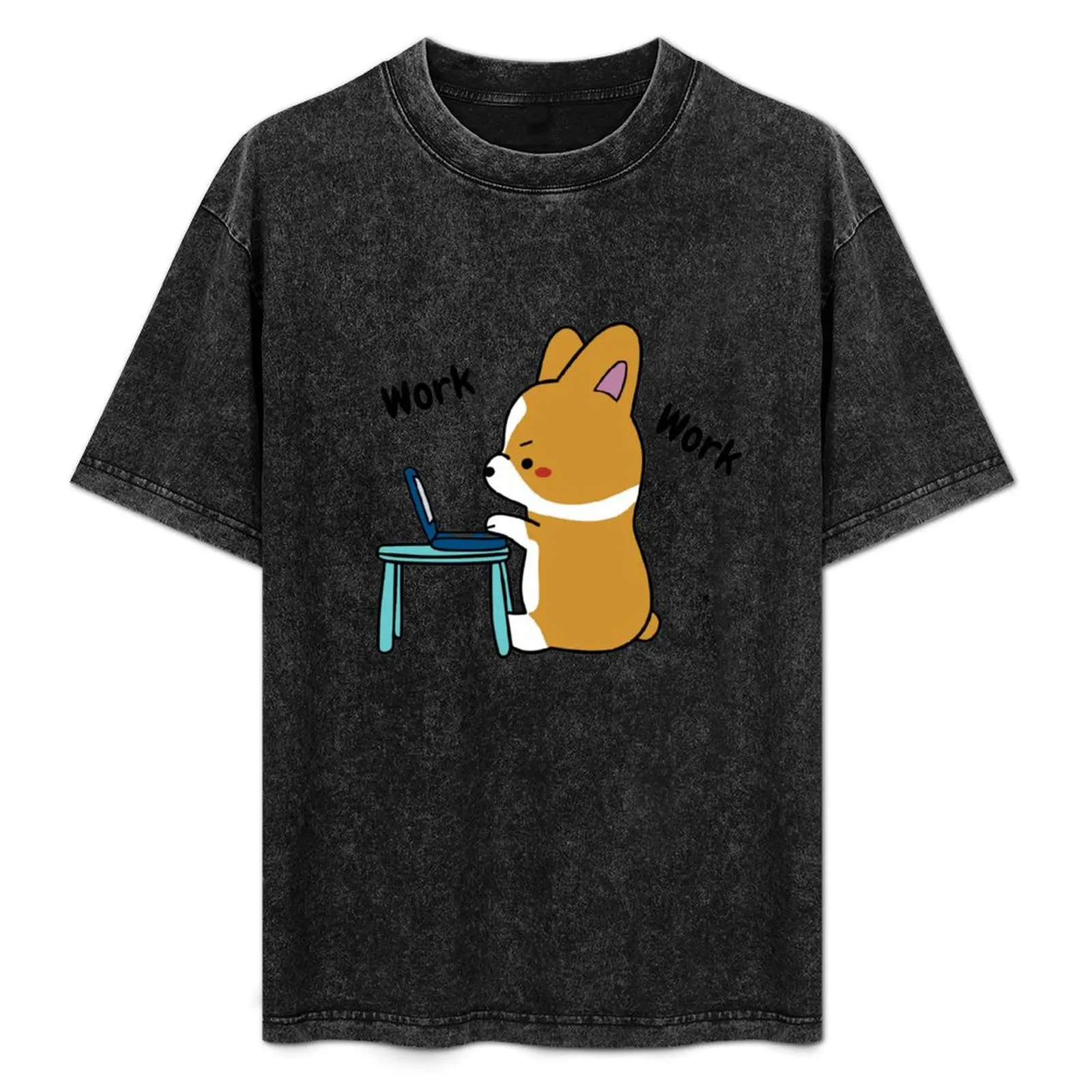 

Work From Home Corgi T-Shirt UV Sun Protection Tee Shirt