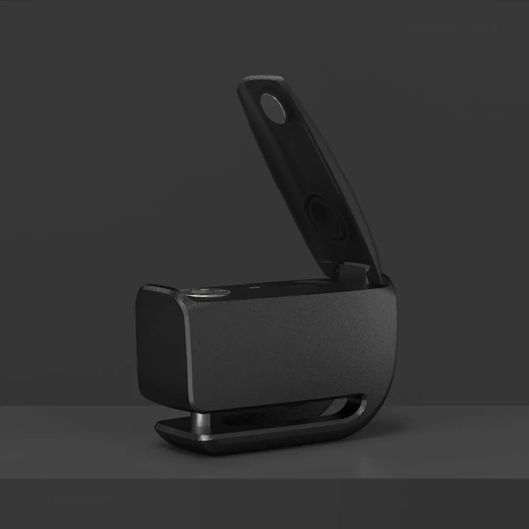 Youpin Yeelock-bloqueo de freno de disco para motocicleta, bloqueo antirrobo de seguridad, recordatorio de cuerda, llave impermeable, desbloqueo de huella dactilar