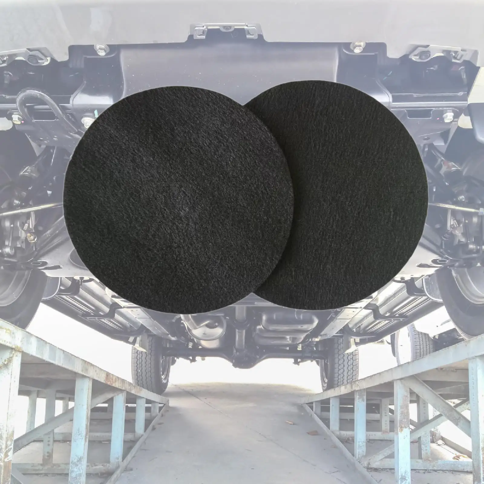 

2 Pieces Oil Drain Splash Pads High Performance Polyester Professional Replace Anti Splash Oil Change Mat Splatter Prevent Pad