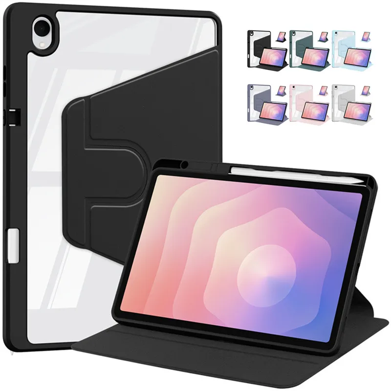 

Для Samsung Galaxy Tab S11 5G 11-дюймовый чехол 2025 SM-X730 SM-X736 Противоударный чехол для планшета с акриловой магнитной подставкой и слотом для ручки