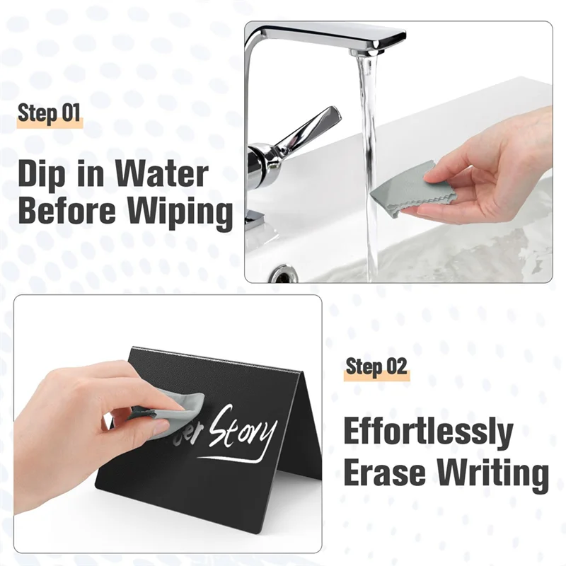 15 PCS 4 X 3 Inch Mini Chalkboard Signs For Food, Reusable Drink & Food Labels For Buffet, Party And Bakery