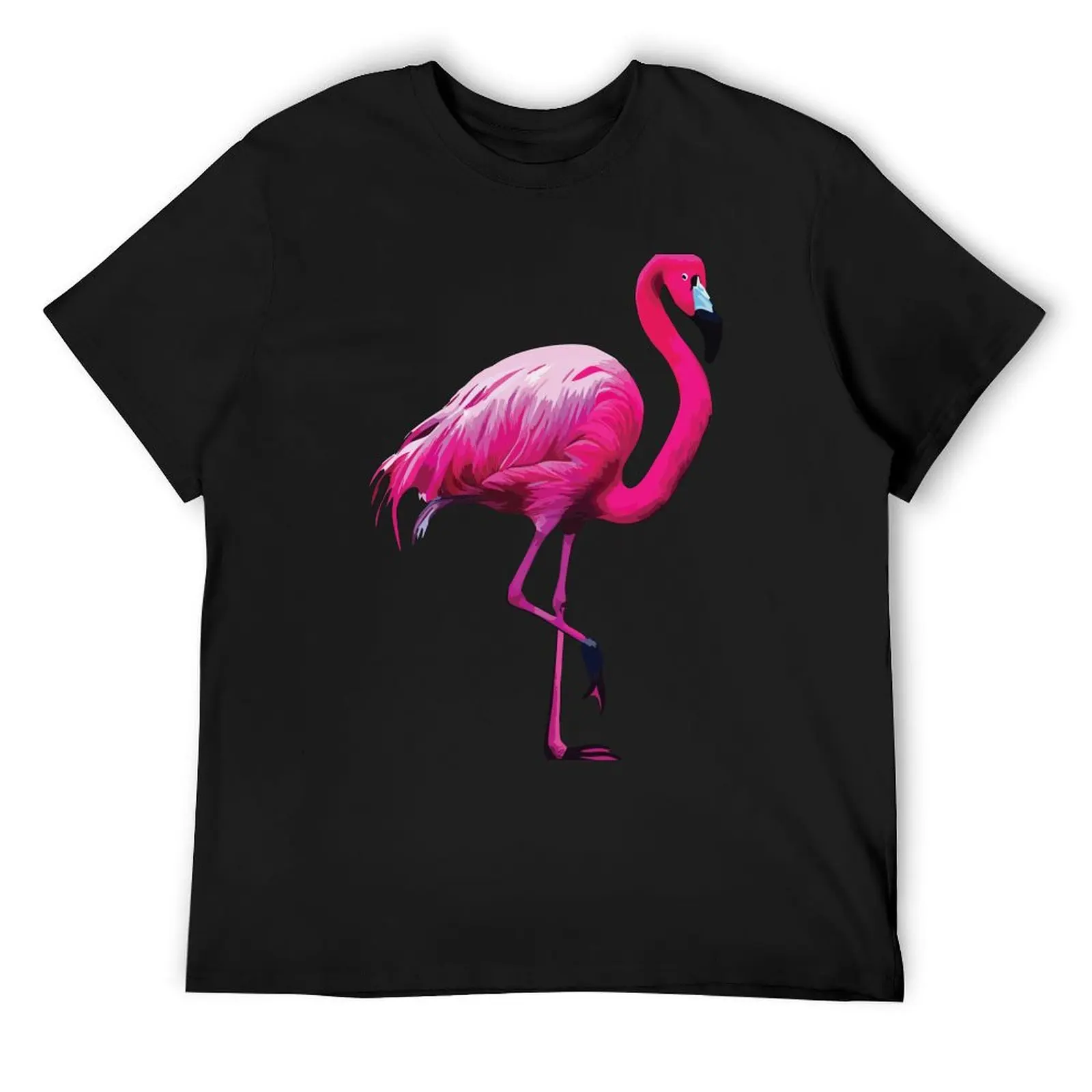 

Pink Flamingo on Purple T-Shirt street wear rapper graphic tees custom t shirt man clothes luxury clothes men