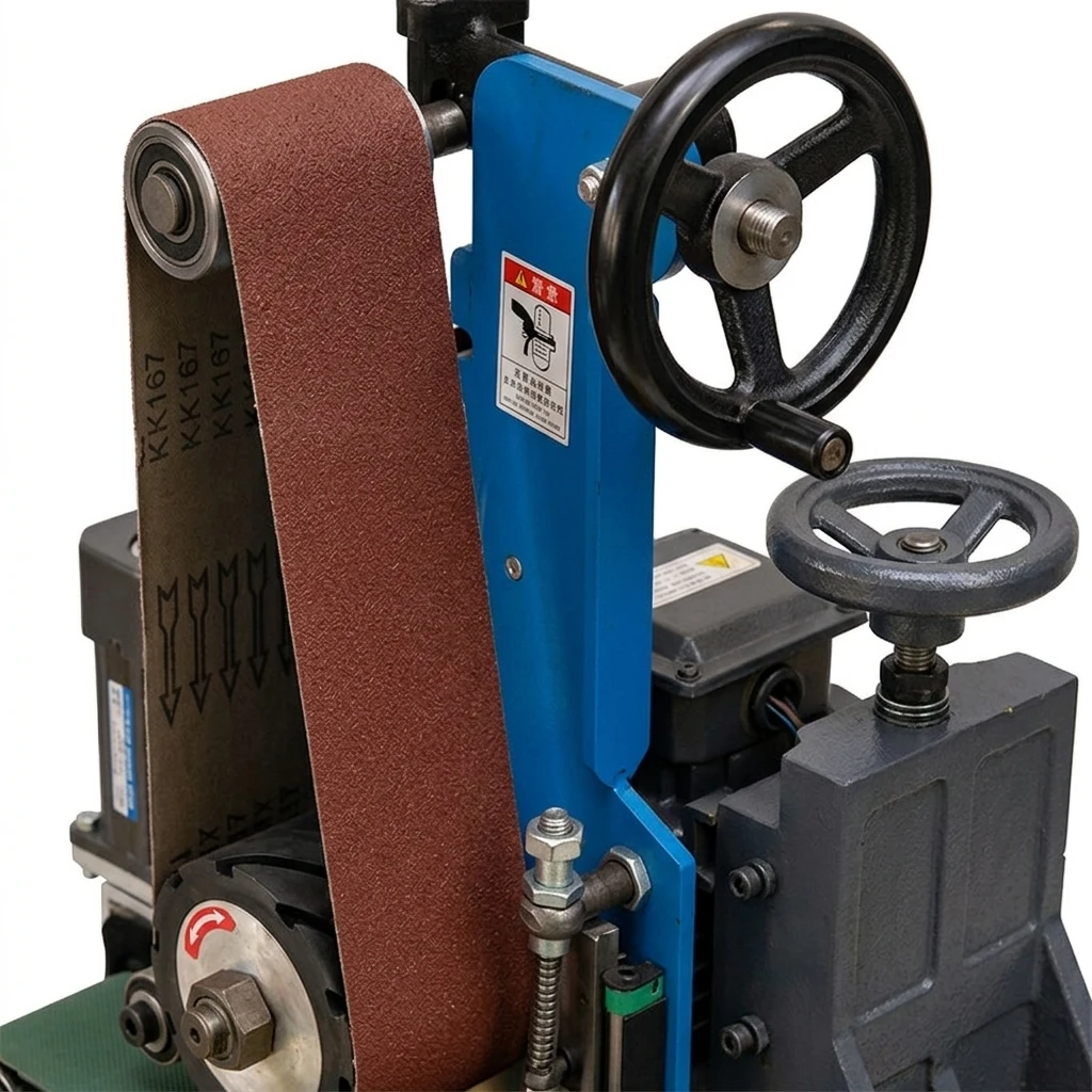 New Small Industrial Automatic Surface Sanding Belt Grinding Disc Deburring Finishing Sheet Metal Flat Polishing Machine