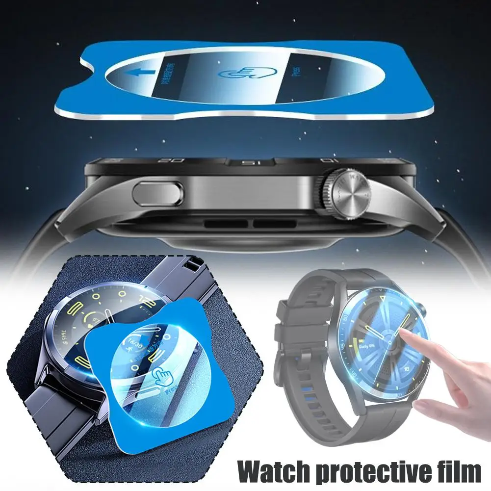 Para relógio gt 5 pro protetor de tela vidro temperado para watchgt5 gt5 5pro relógio filme claro à prova dwaterproof água protetora f p7u0