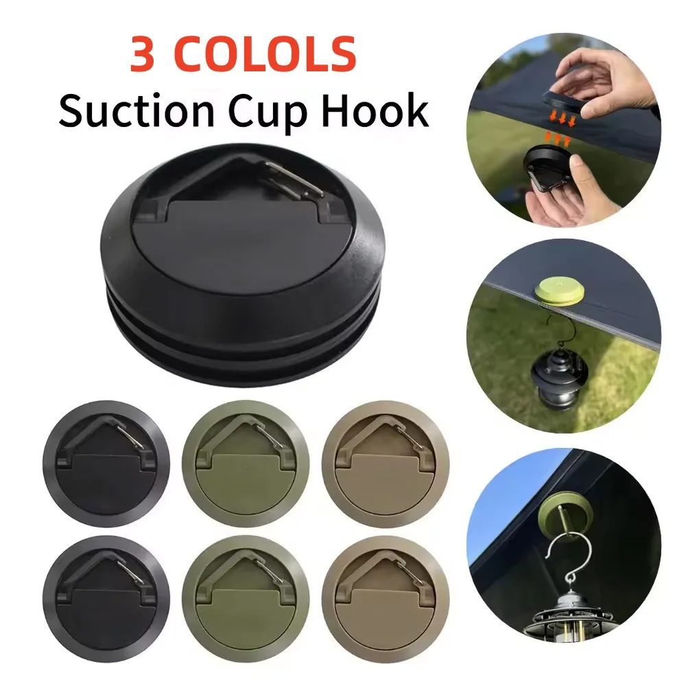 Outdoor Magnetic Tent Hook Portable Multi-purpose Tent Ceiling Buckle Clamp Suction Cup Camping Rope Retainer Lamp Hook
