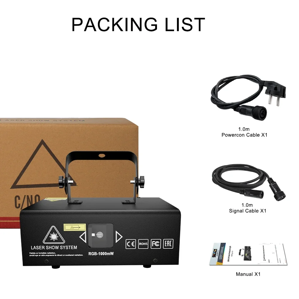 APP Control New 1000mW RGB Full Color Scan Light Multiple Effects For DJ Disco Wedding Church Party Animation Scanner Lighting