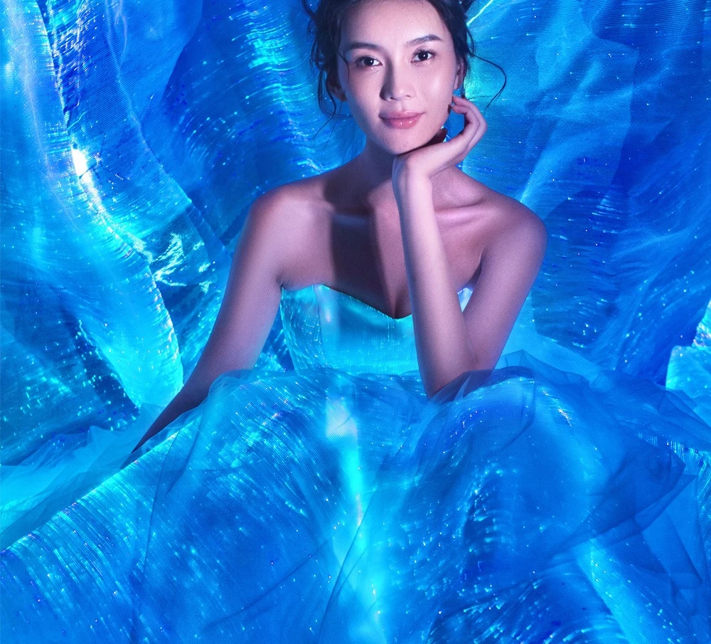 Intelligent luminous wedding dress fluorescent series luminous wedding dress