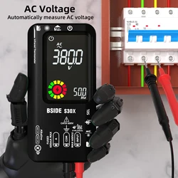 BSIDE S30/S30X inteligentny multimetr cyfrowy 15V diodowy termometr na podczerwień AC DC tester napięcia i prądu