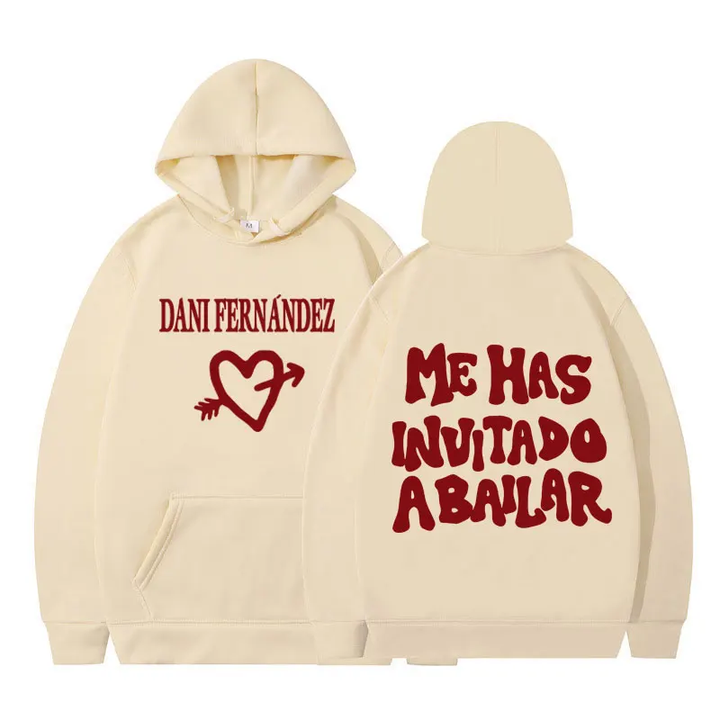 Hoodie Estilo Harajuku do Rapper Dani Fernandez para Homens e Mulheres, Confortável e Estético, Pullover Casual Oversized Hip-hop Punk para o Inverno