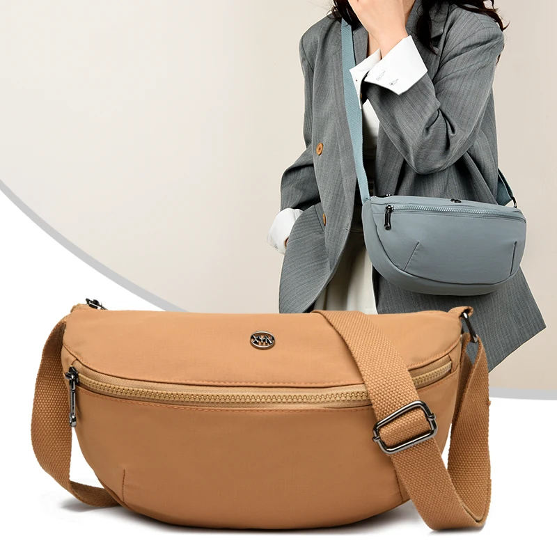 

Повседневные стильные сумки через плечо для женщин, мягкая ткань Оксфорд, женская сумка на плечо с несколькими карманами, женская сумка-тоут, легкая женская сумка