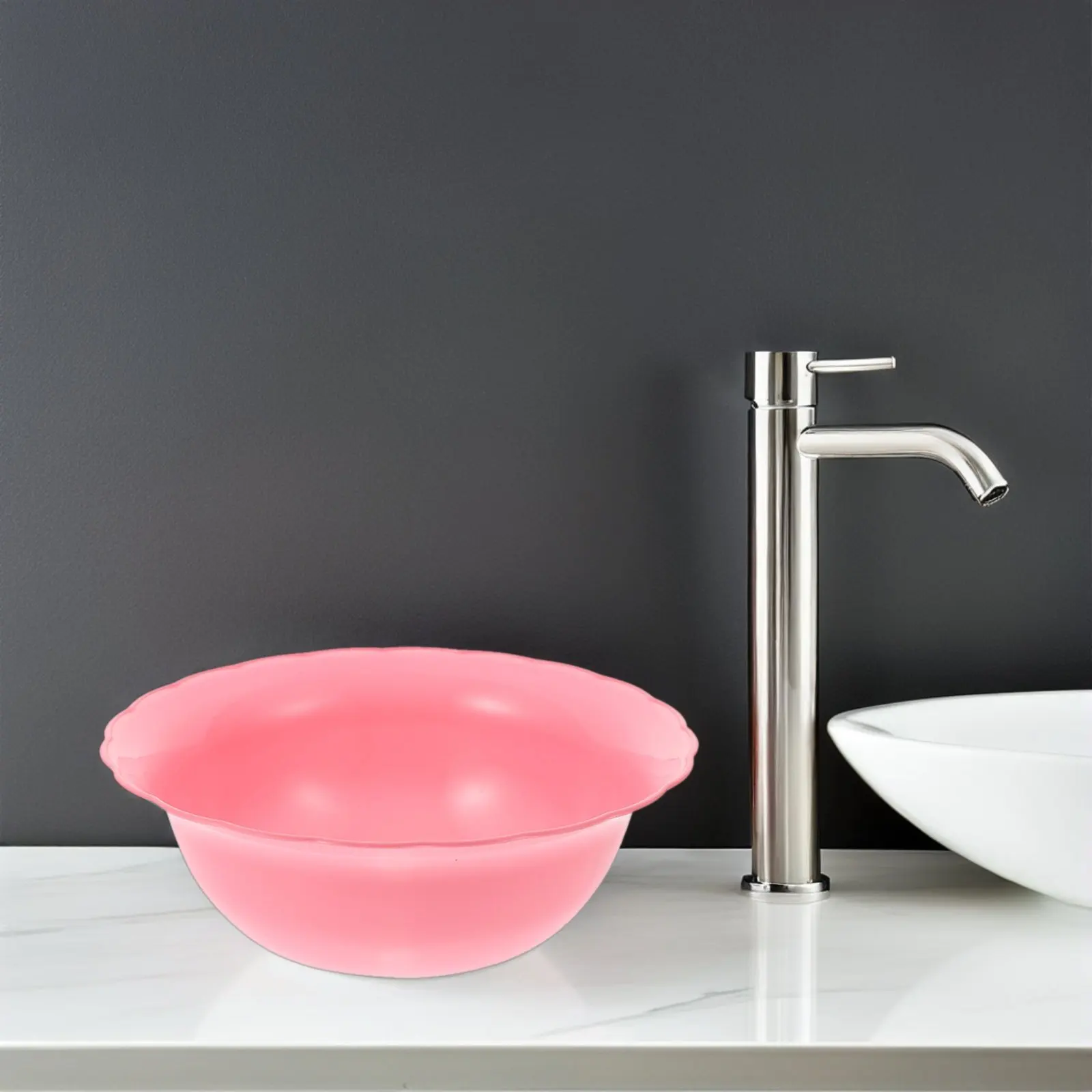 

Набор из 6 круглых пластиковых тазов для умывания лица, для кухни, ванной, спа, домашнего использования и салонов красоты