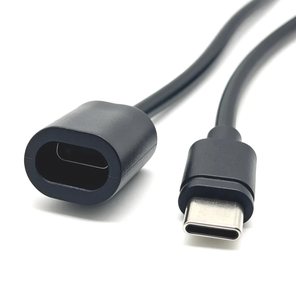 5V 2A Type C Male Female Plug Pigtail 2 Core Power Cable Connector USB-C DIY Repair Power Charging Cable High Quality 24AWG