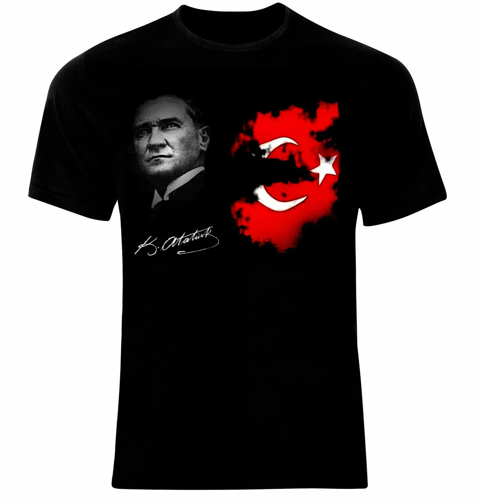 The Founder of Modern Turkey- Mustafa Kemal Ataturk T Shirt. Short Sleeve 100% Cotton Casual T-shirts Loose Top Size S-3XL