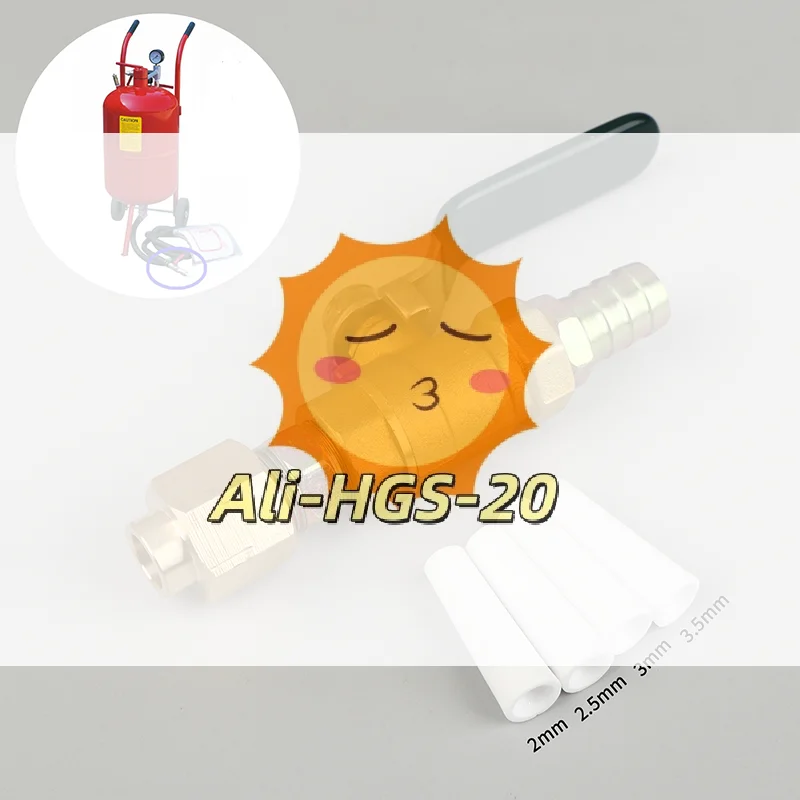 

Пескоструйный пистолет клапанного типа для резервуаров емкостью 5 галлонов — пистолет для удаления ржавчины со сменными насадками для промышленной очистки поверхностей