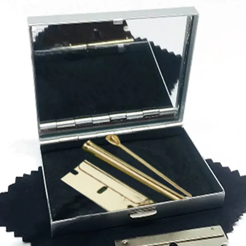 1 Set/Cigarette Case Kit/담배케이스 /Metal Box/Blade/Metal Tube/Portable/4pcs