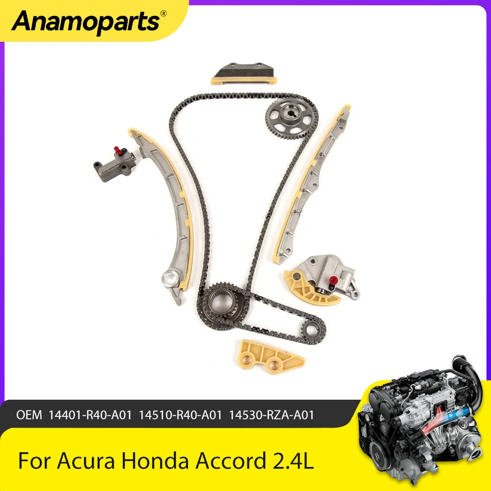 Engine Parts Timing Chain Kit Fit 2.4 L For 08-15 Acura TSX ILX Honda Accord Civic CRV 2.4L K24Y2 K24Z2 L4 DOHC 14401-R40-A01