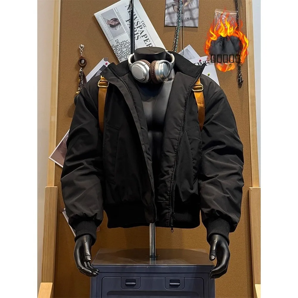 

Мужская хлопковая куртка-бомбер American Sle Cleanfit Silhouette для осени и зимы, утепленная, на молнии, из полиэстера