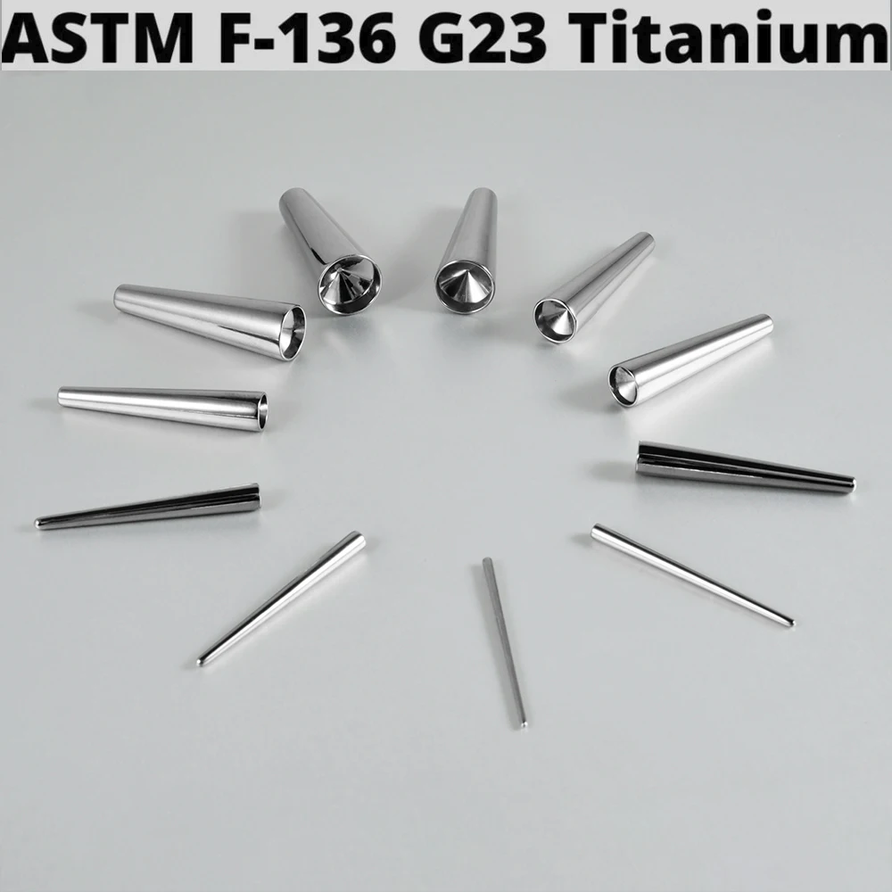 1PC G23 Titanium Concave Taper Expander Stretching Ear Taper Concave Ear Taper Professional Insertion Pins Piercing Body Jewelry
