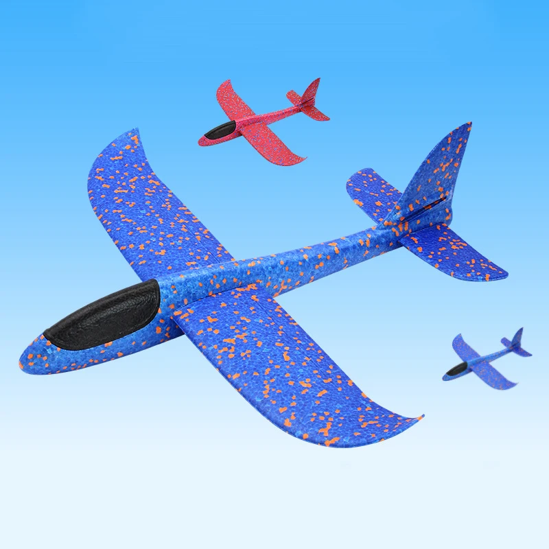 48CM Large Size Foam Hand Thrown Airplane Hand Throwing Aircraft Foam Model Aircraft Outdoor Toys For Boys Children