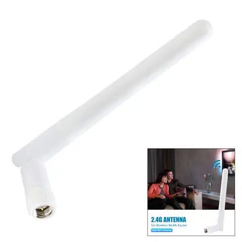 2.4G 3dBi Omni WIFI Antenna with SMA Male Plug Omni External WiFi Router Antenna External Omni WiFi Antenna for Wireless Network