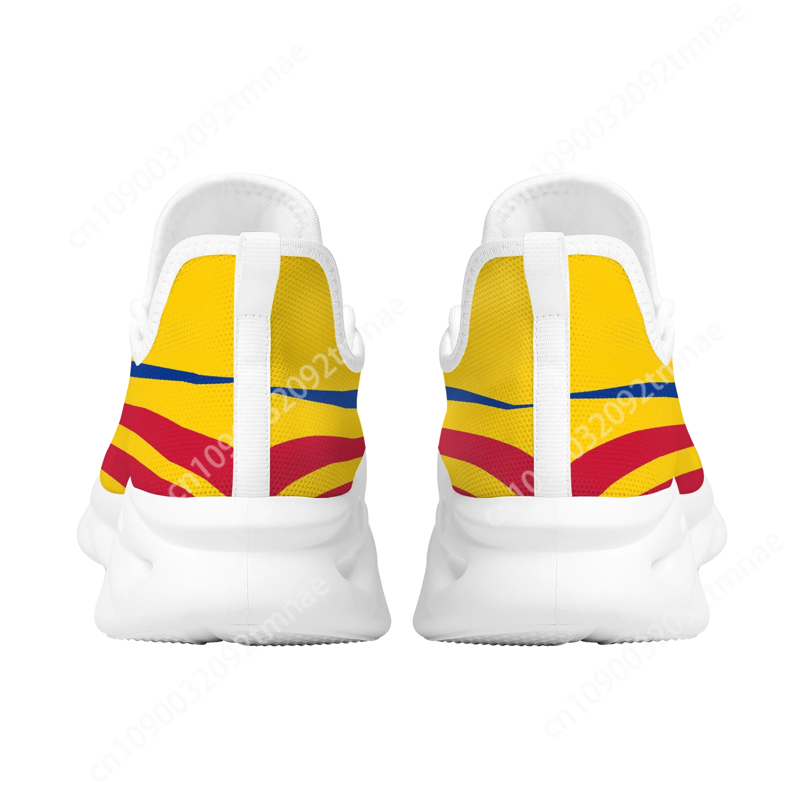 Sapatilhas de design de bandeira cubana respirável, sapatos de plataforma antiderrapantes, sapatos vulcanizados, moda estudantil personalizada, colombiana