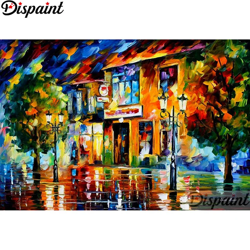 

Dispaint Full Square/Round Drill 5D DIY Diamond Painting "Colored oil painting"3D Embroidery Cross Stitch Home Decor Gift A12382