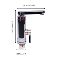 360° Rotating Tankless Water Heater Tap with LED Digital Display Electric Instantaneous Water Heater, Hot Water Tap, Kitchen