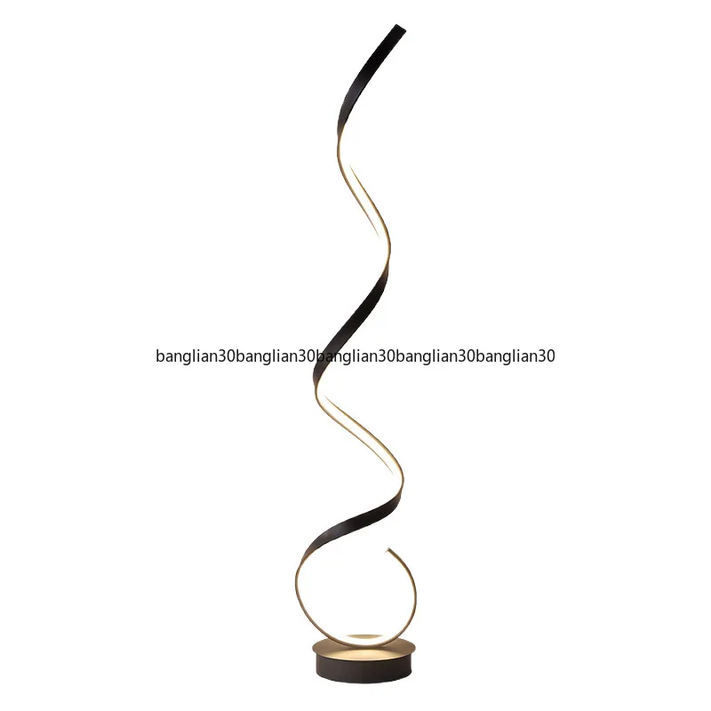 Floor Lamp Minimalist Design Nordic Living Room Sofa Next To Internet Celebrity Corner Wavy Atmosphere Line Light Full Spectrum