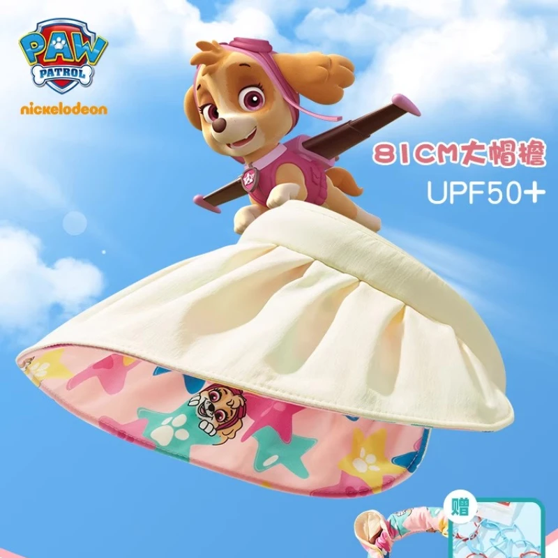 

PAW Patrol Sun Hats Kawaii Children Shell Hat Baby Girl Sunscreen Hat Cartoon Sun Hat Top Air Cap
