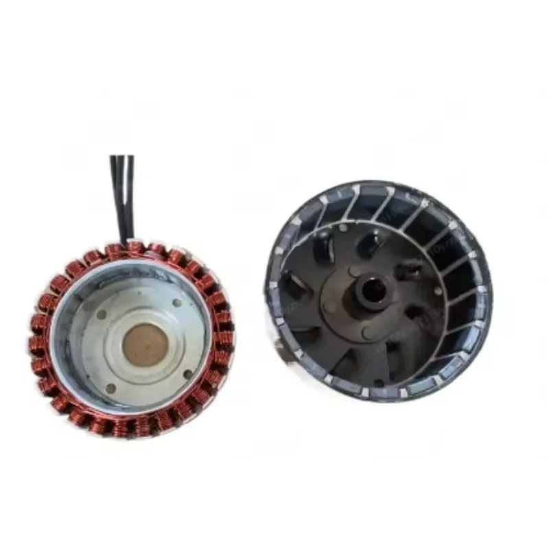 Generator Conversion Kit for Flat Shaft  Engines (Water Pump, Thresher), Includes Stator & Rotor Assembly