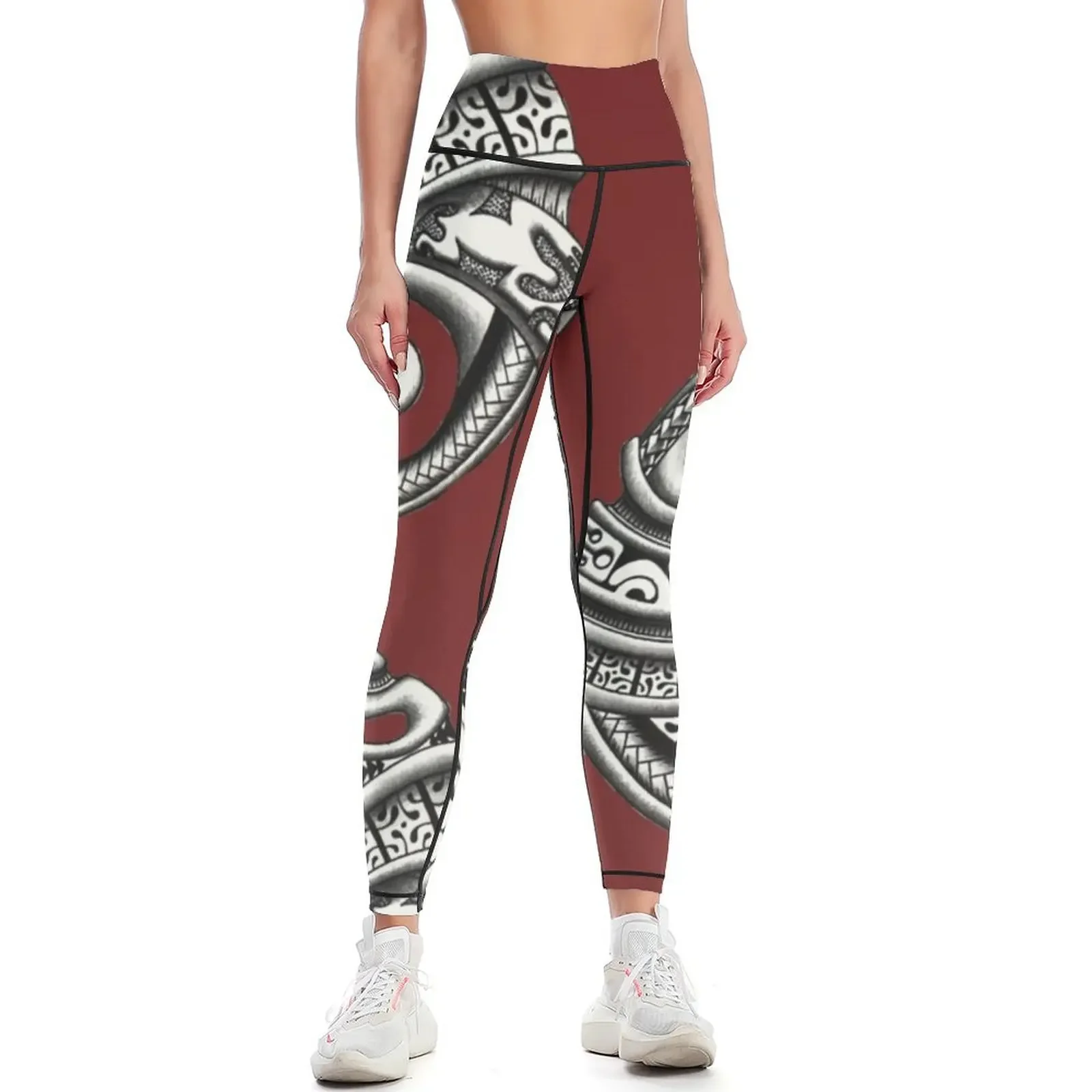 

Modern Polynesian Poe (Tahitian Pearl) Leggings for fitness Women's high waist jogging pants trousers Womens Leggings