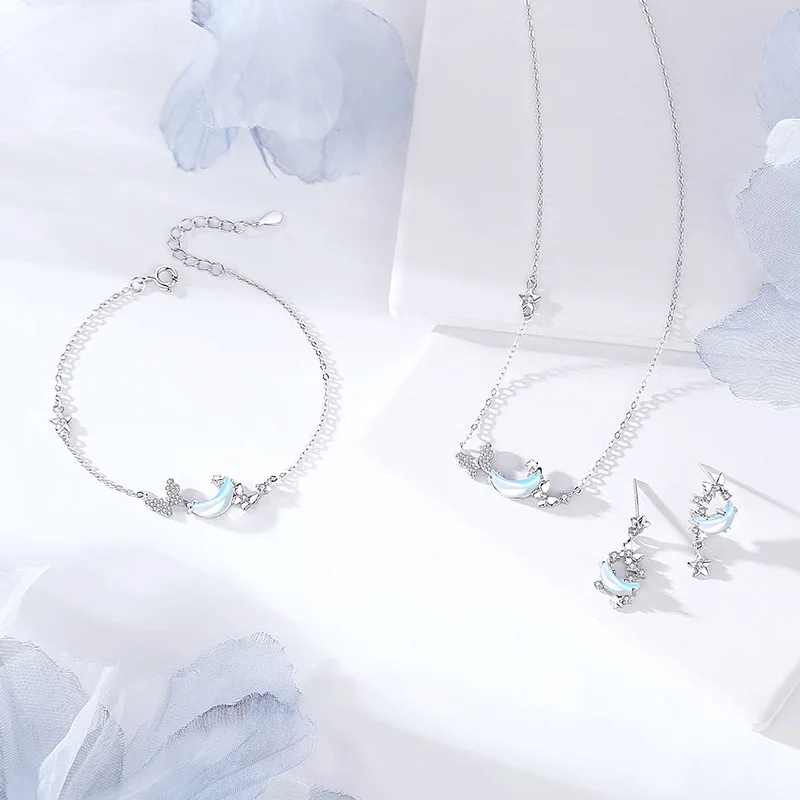 Thaya S925 Silver Dangle Earrings Original Design Women's Jewelry Crystal Fashion Drop Earring for Women Luxury Jewelry Gifts image 5