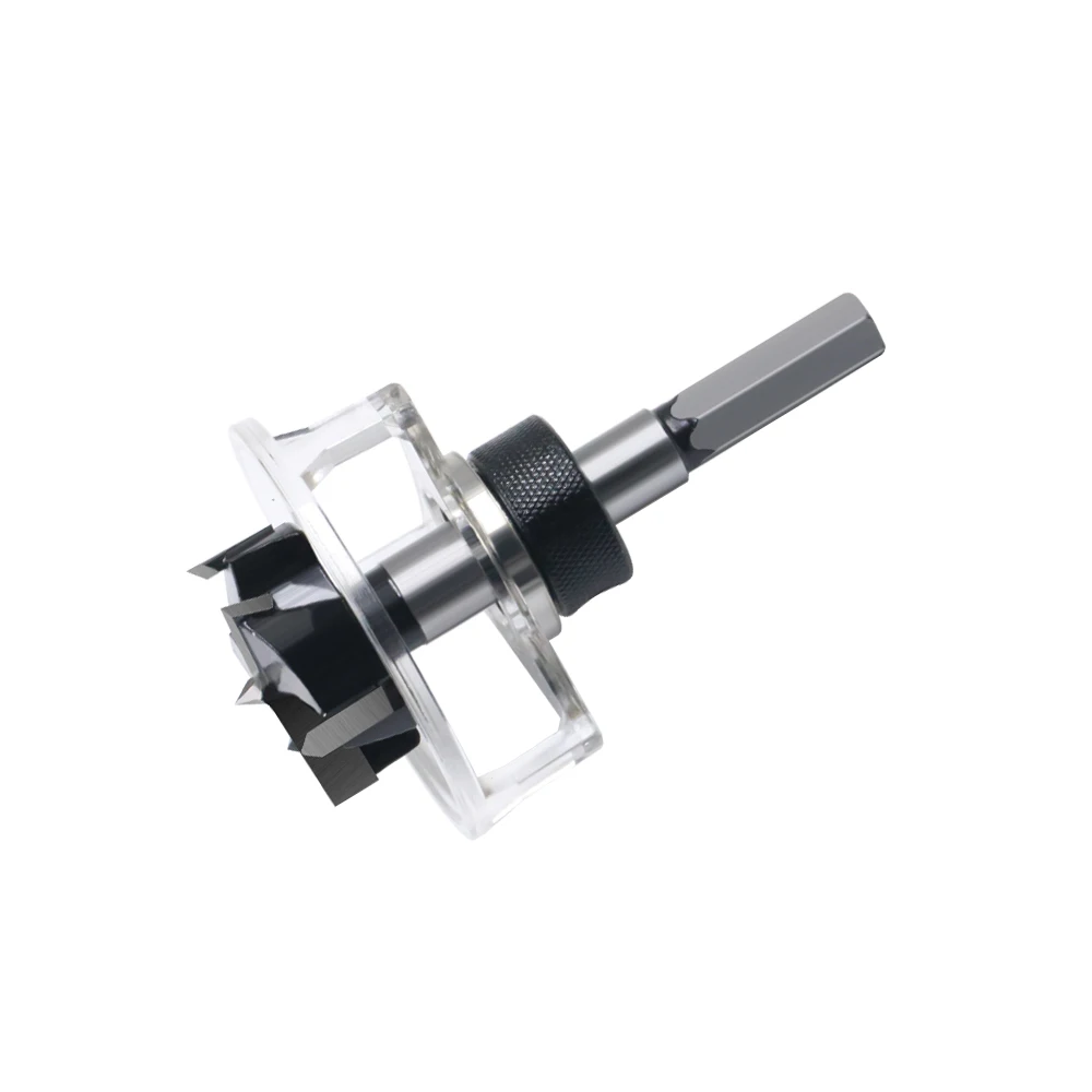 LAVIE Hex Shank 35mm pisau 2,3, kualitas tinggi pemosisian dapat disesuaikan dengan penutup lubang engsel mata bor untuk pertukangan MK0535O