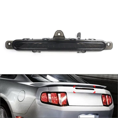 Imagen 2 del producto Luz de freno de montaje alto Central trasera de coche para Ford Mustang 2010-2014 LED trasera de alto nivel de montaje tercera lámpara de parada accesorios de automóvil