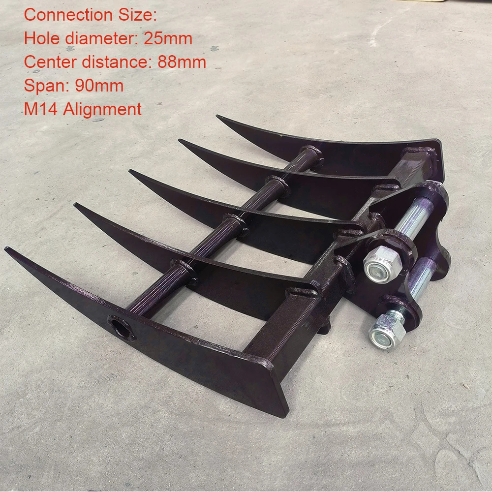 Rake Attachment for 1 Ton Mini Excavator