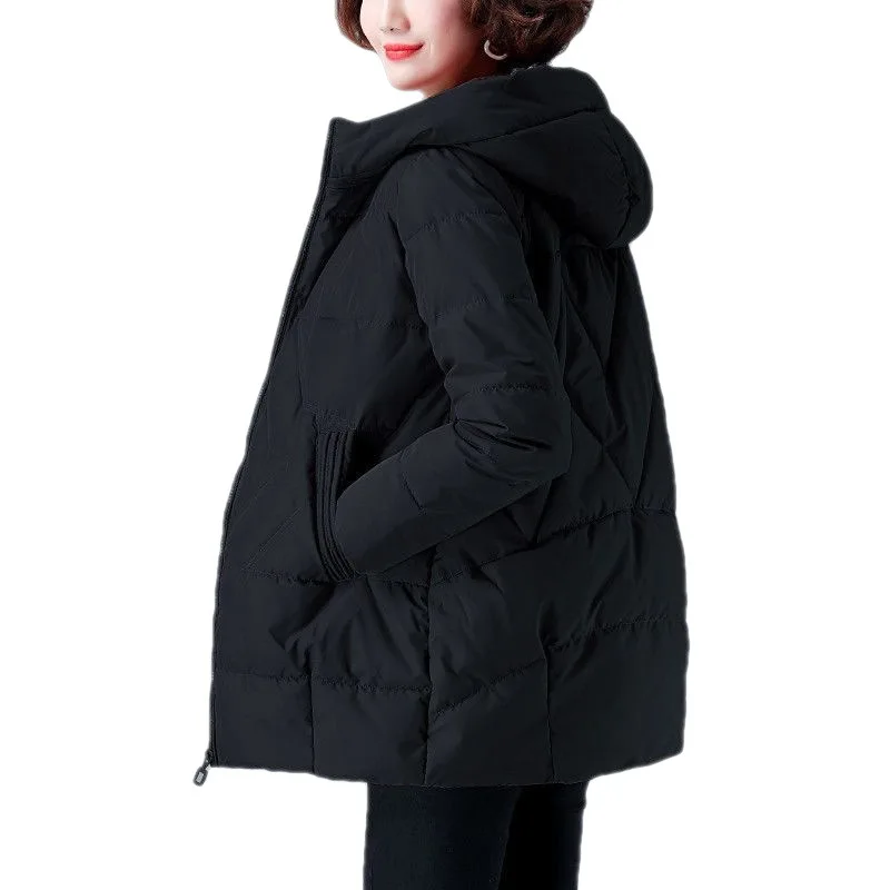 Giacca invernale da donna Parka caldo cappotto addensato femminile Parka imbottito in cotone 2022 capispalla con cappuccio donna allentata abbigliamento da neve 4XL