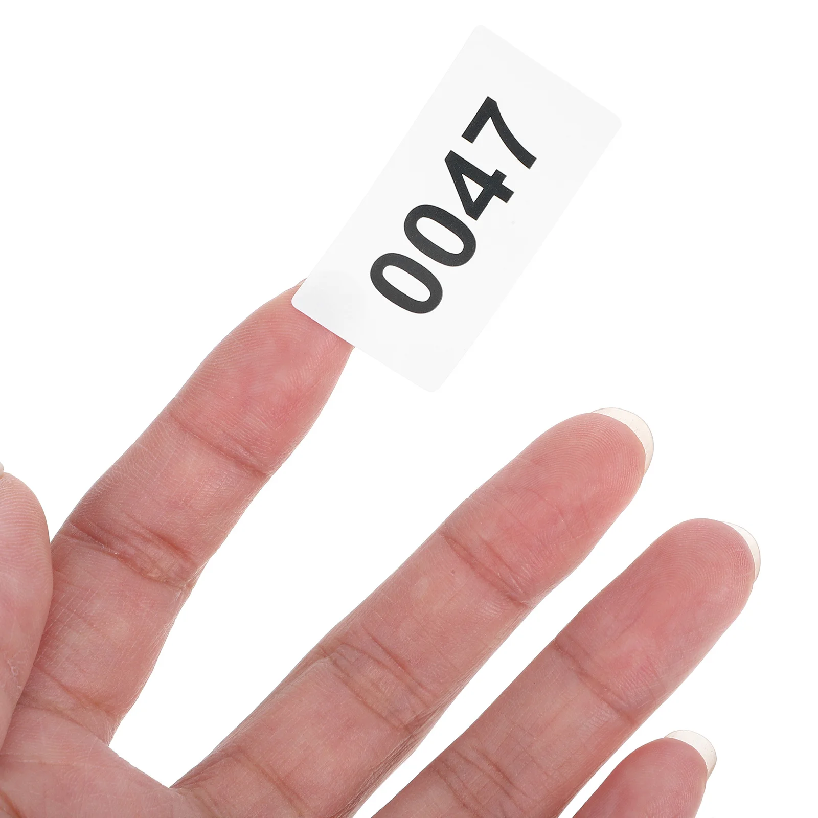 20 ورقة ملصقات أرقام لاصقة شارات مستطيلة لتنظيم علامات المكتب والفصول الدراسية بنفسك