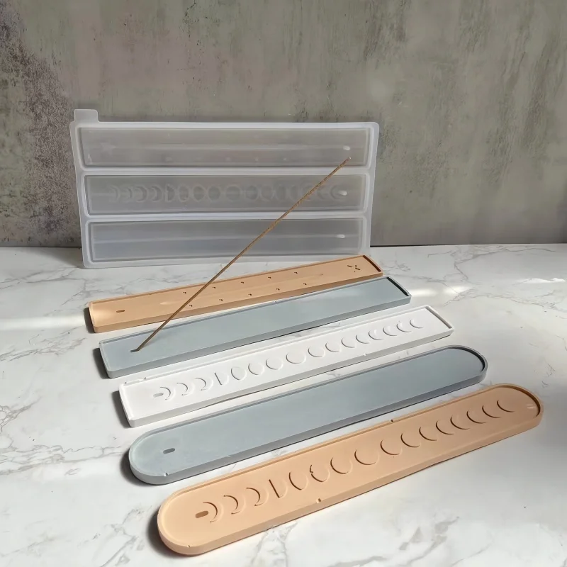 Moon Phase Star Pattern Fragrance Insertion Silicone Mold, Can Be Used As A Fragrance Box, Compatible With Gypsum Resin