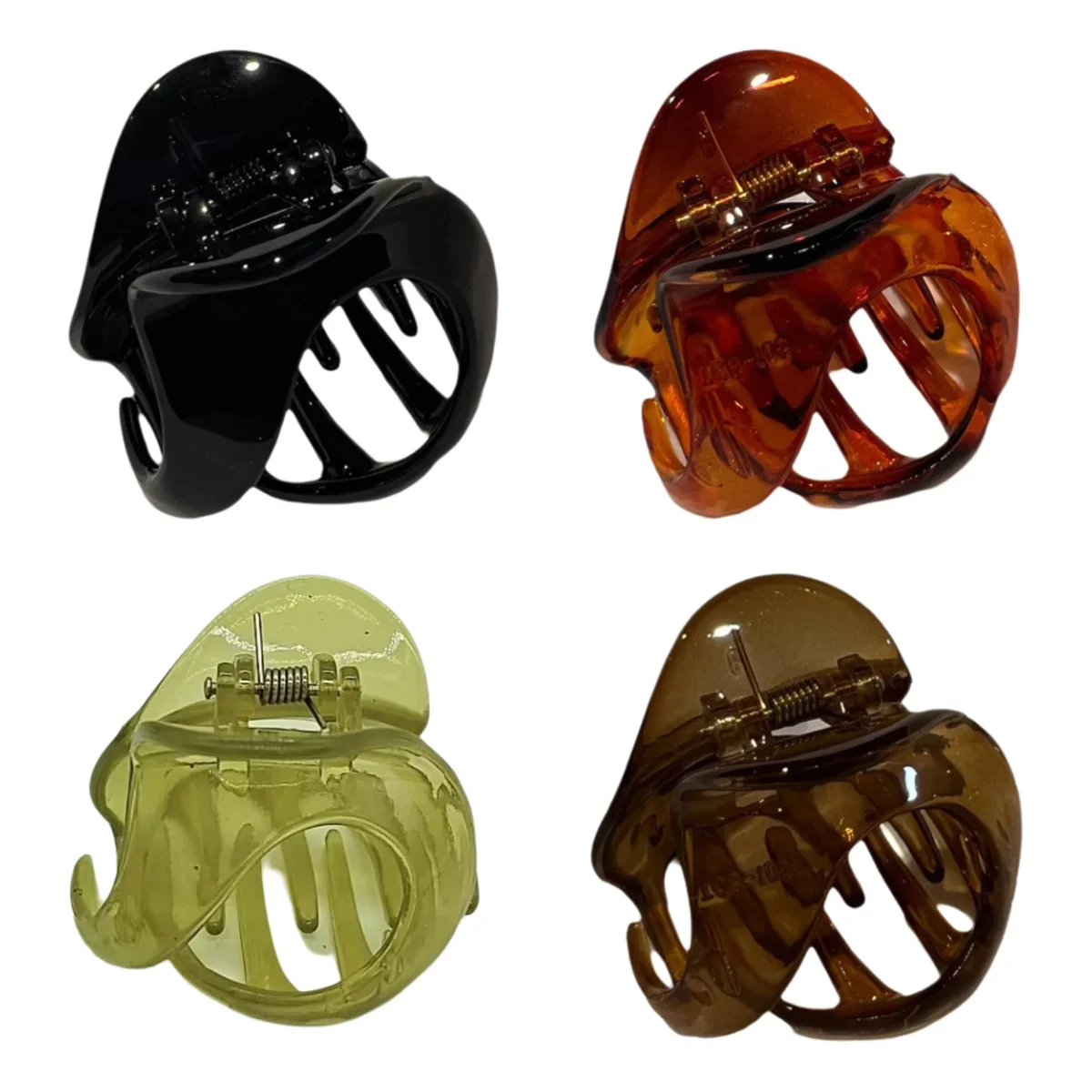 

4pcs Solid Color Alien Shark Scratch Hair Accessories Hair Clip on The Back of The Head Elegant Non Damaging Hair Daily Use