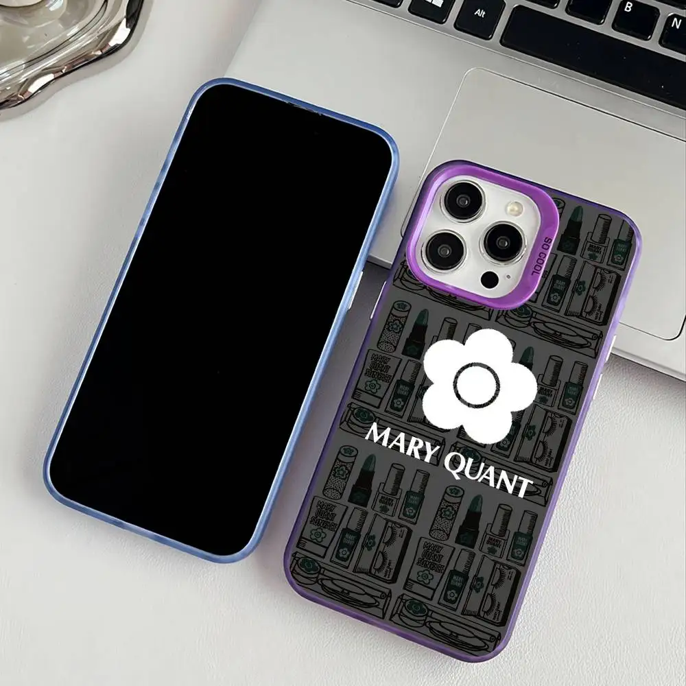 حافظة هاتف M-Mary Q-Quant لهاتف iPhone 11 12 13 14 15 16Pro Max Plus غطاء هاتف مطلي #3