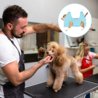 Pet Grooming L Size Blue Dog Cat Hammock Helper Beauty Bed Supplies Helper PVA Assistant Pets Hammock Dog Grooming