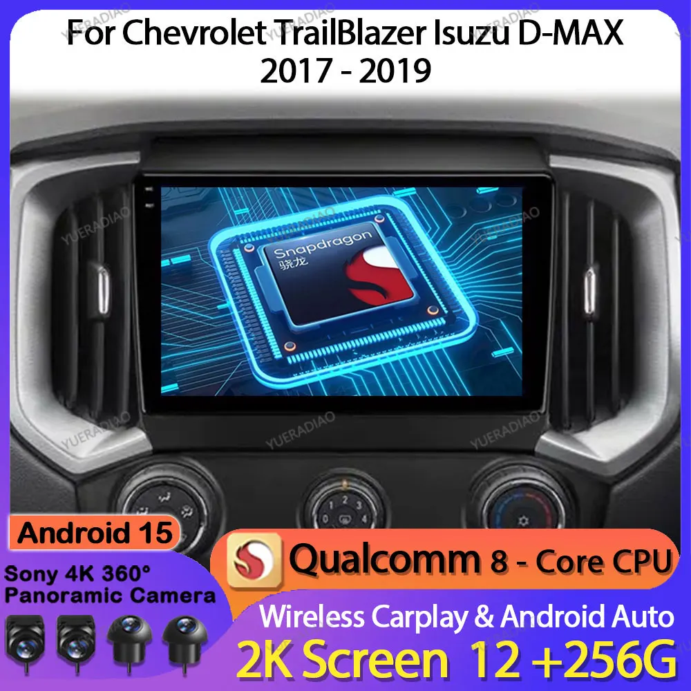 

Android 15 Car Radio For Chevrolet TrailBlazer 2017 - 2019 Head Unit BT Qualcomm 2DIN Multimedia Video Player GPS NAVI 4G WIFI